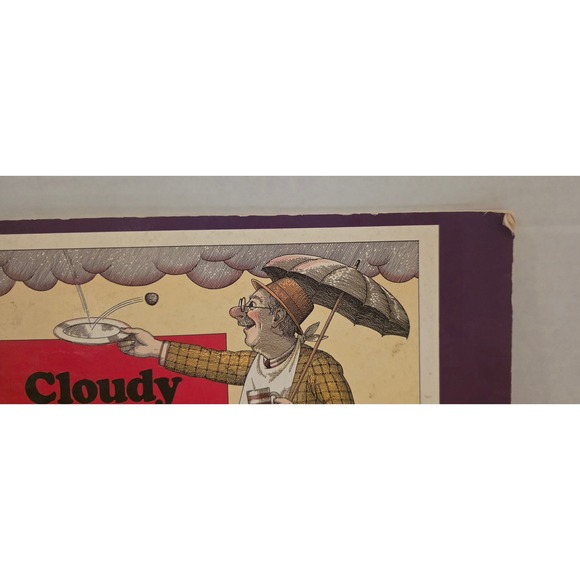 Cloudy With a Chance of Meatballs Vintage Book 1989 Houghton Mifflin Preowned - Picture 2 of 16